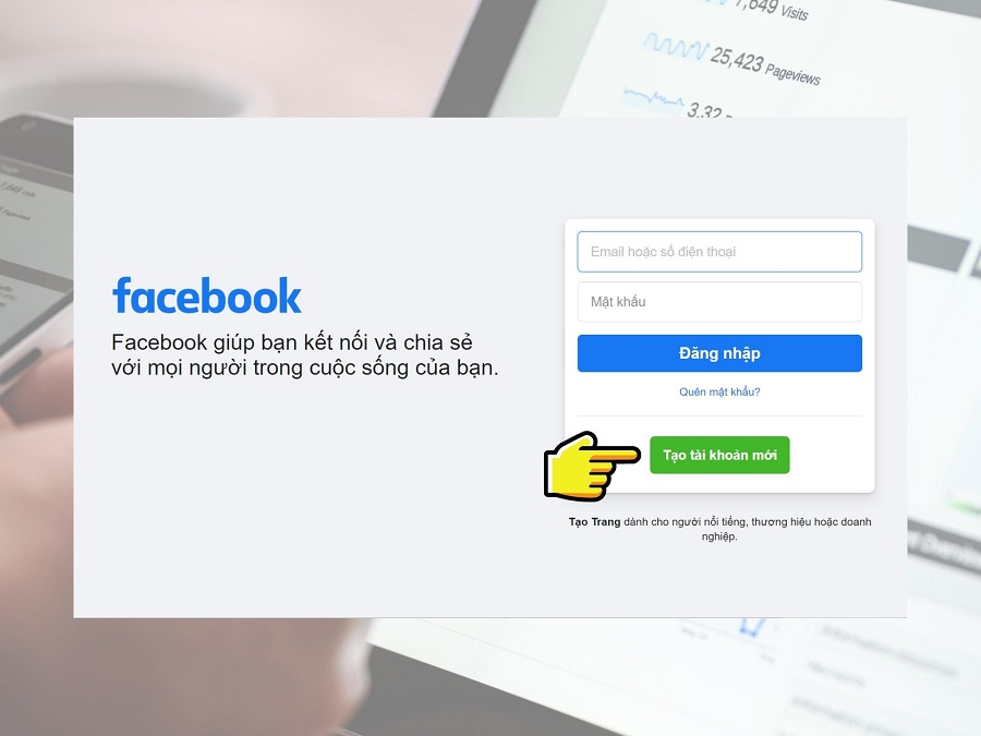 hướng dẫn tạo trên máy tính bước 1 Cách tạo nick Facebook thứ 2 trên máy tính bước 1