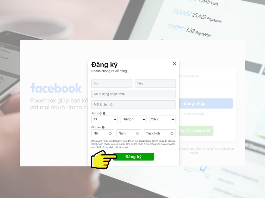 hướng dẫn tạo trên máy tính bước 2 Cách tạo nick trên máy tính bước 2